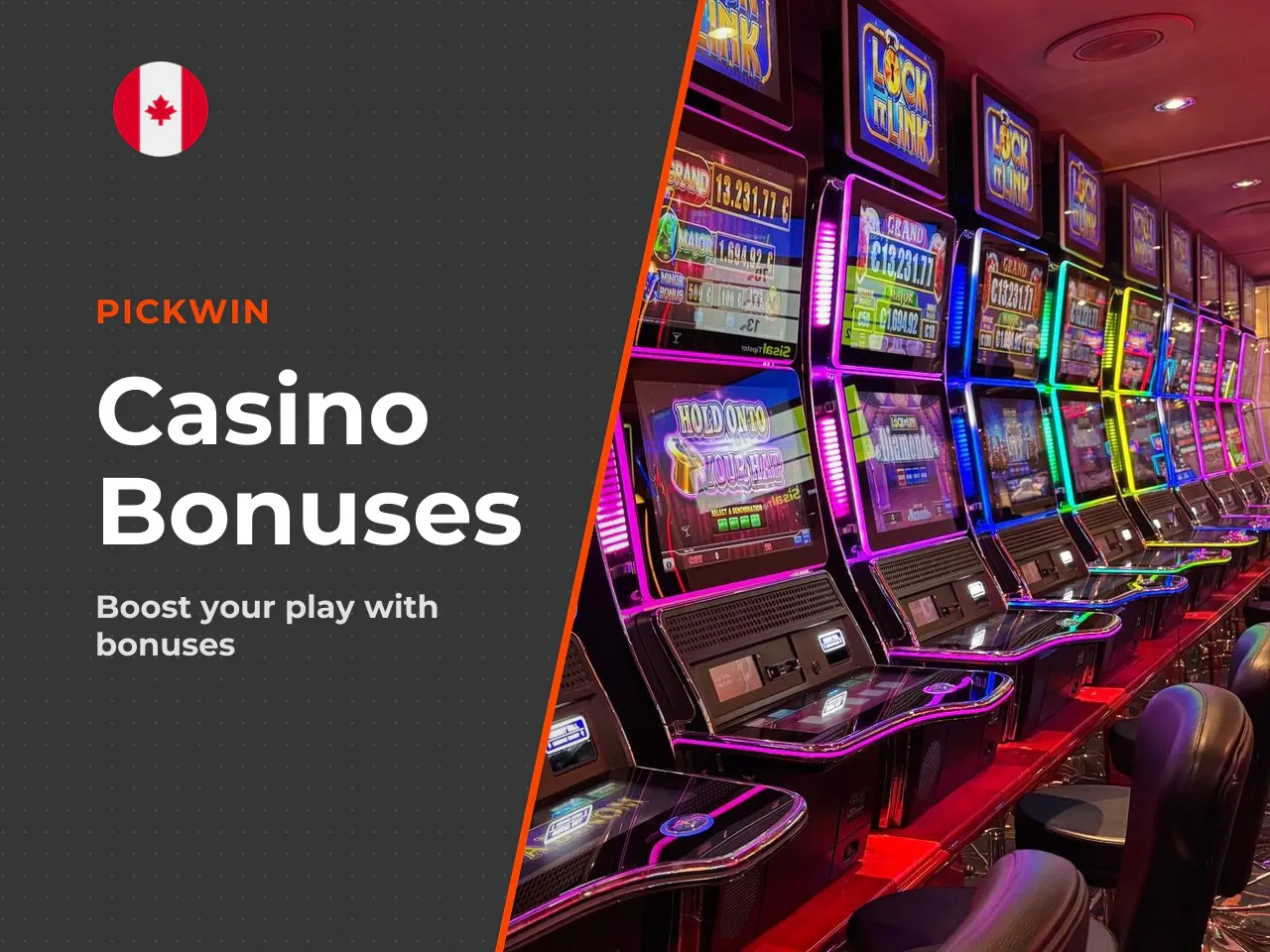 Bonuses and free spins before your