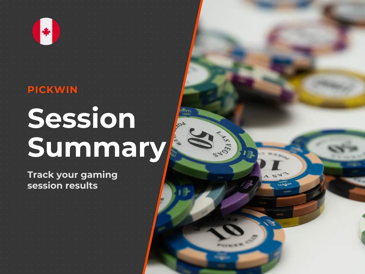 Session summary total staked 50.00 CAD